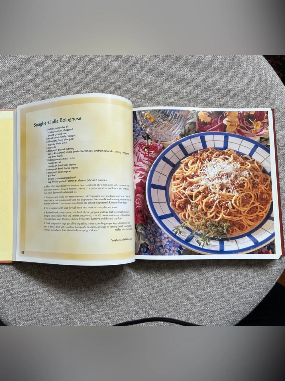 Country Italian Cookbook - Red Hardcover by